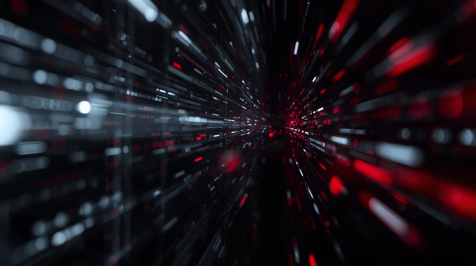 Abstract image representing background digital processes and non-human identity operating quietly, subtle network flows.